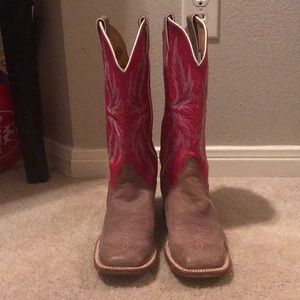 Justin bent rail cowboy / cowgirl boots
